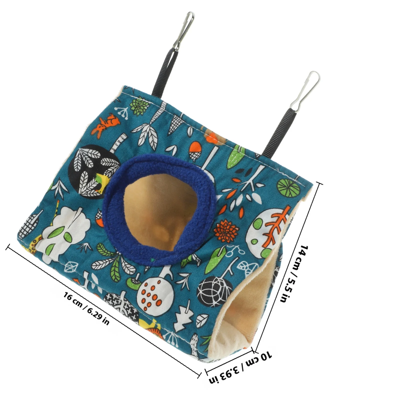 قفص الببغاء أرجوحة معلقة من القطن مقاومة للاهتراء خيمة نوم للطيور قابلة للتنفس عش دافئ للطيور الصغيرة ملحقات قفص الحيوانات الأليفة #2