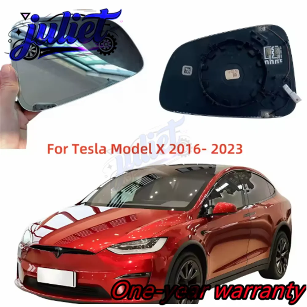 

For Tesla Model X 2016- 2023 Car View Mirror Wide Angle Glass AutoAutomatic Original quality mirror dimming Heated