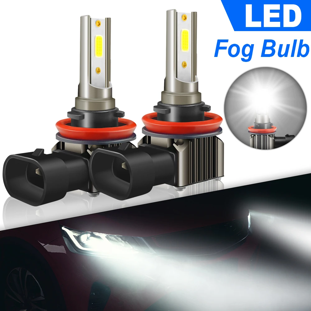 

2PCS 9005 Hb3 9145 Led Fog Lamps 9006 HB4 H8 H9 H11 H10 9140 H7 12V Bulbs 6000K 360-Degree Lighting Headlamp Auto Car Headlight