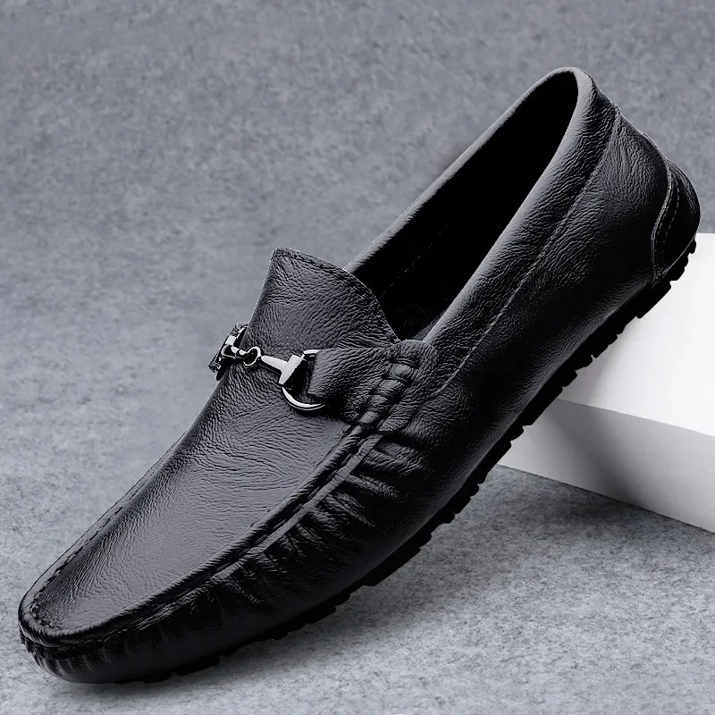 

Moccasins Loafers Men's Leather Business High-End Leather Shoes Men's One Pedal Loafer Cowhide