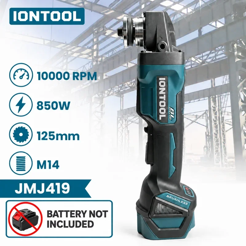 IONTOOL Cordless Angle Grinder 850W For Mower Blade Sharpening and Drill Bit Grinding and Knife Restoring and Saw Sharpening
