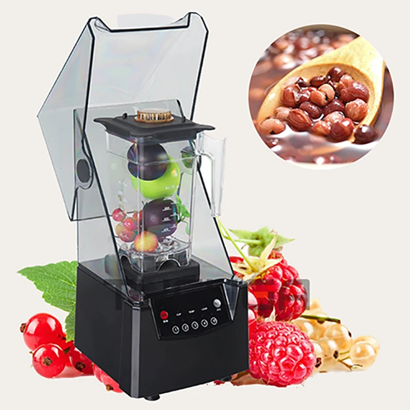 Electric Blender Mixer Commercial Blender Fruit Food Ice Crusher Processor Smoothies Juicer Maker Crusher Grain Grinder110/220V