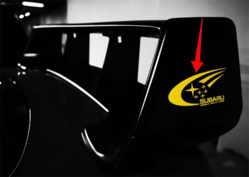 

Подходит для наклейки для раллийного автомобиля Subaru Leopard WRX STI WRC, наклейки для модификации хвостового крыла, наклейки