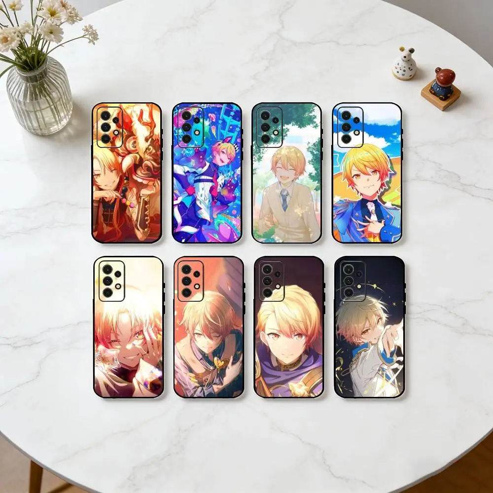 T-Tenma Tsukasa Project SEKAI Anime  Phone Case Black Silicone Soft For Samsung S25,S24,S21,S22,S23,S30,Ultra,S20,Plus,Fe,Lite