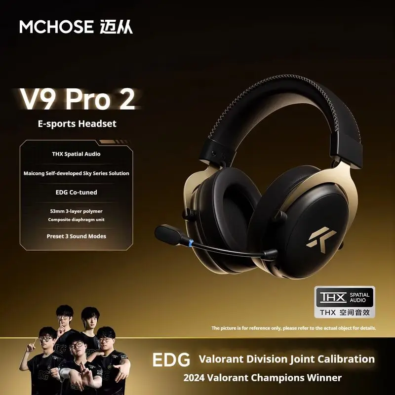 Mchose V9 Pro 2 4-Mode Wireless Gaming Headset Over Ear Bluetooth Headphones With Mic For Pc Delta Game