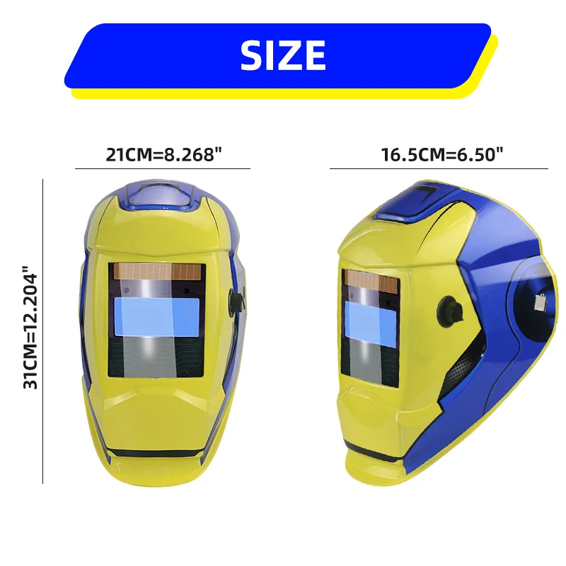 New Dual Liq Eara 4 Arc Sensor DIN5-DIN13 Solar Auto Darkening TIG MIG Grinding True Color Welding Mask/Welder Cap