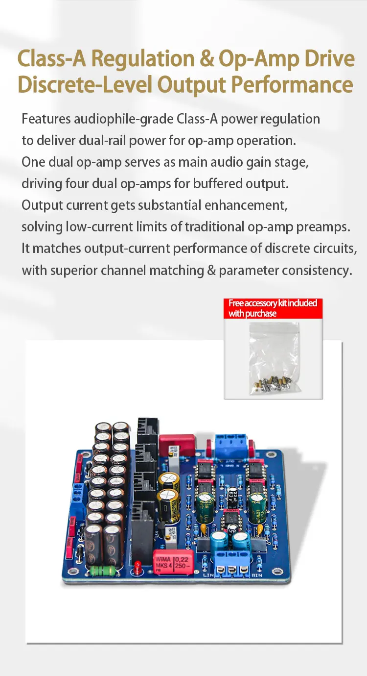 N5 Vorverstärker Audiophiler Vorverstärker-Board Klasse A Netzteil HiFi-Vorverstärker – Detail 3