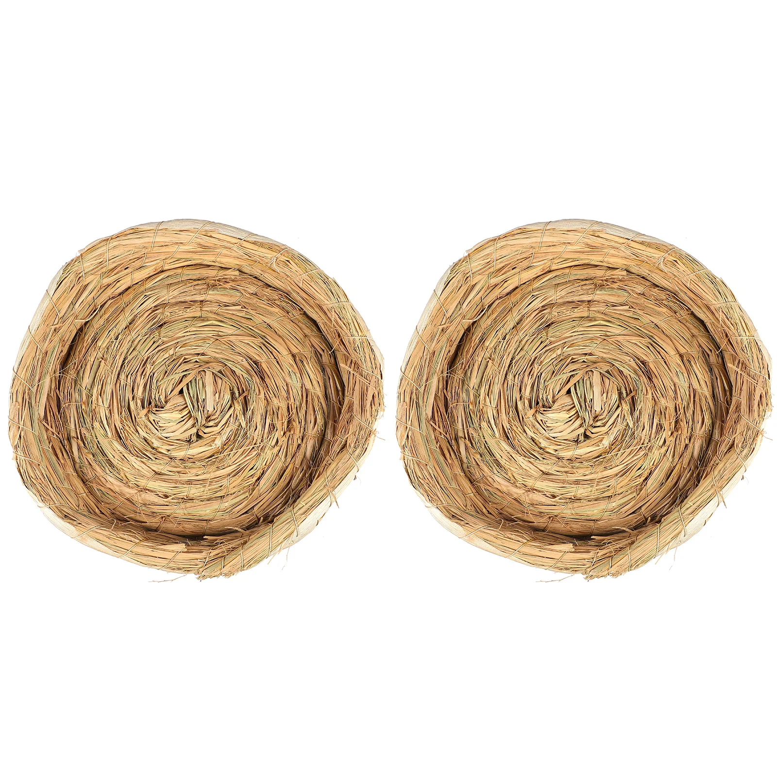 2 قطعة عش الطيور الحمام القوي المنسوج يدويًا مادة ممتازة قوية قابلة للتنفس من الصعب تشويه هدية إبداعية عش الحيوانات الأليفة #5