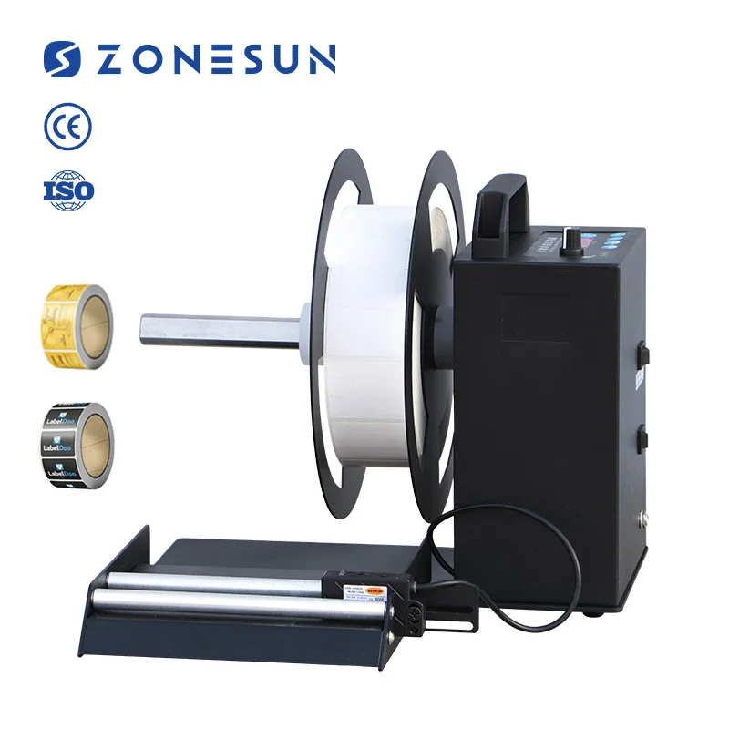 ZONESUN ZS-RM3 Semi Automatic Barcode Rolling Label Counting Rewinding Machine Sticker Label Rewinder Machine