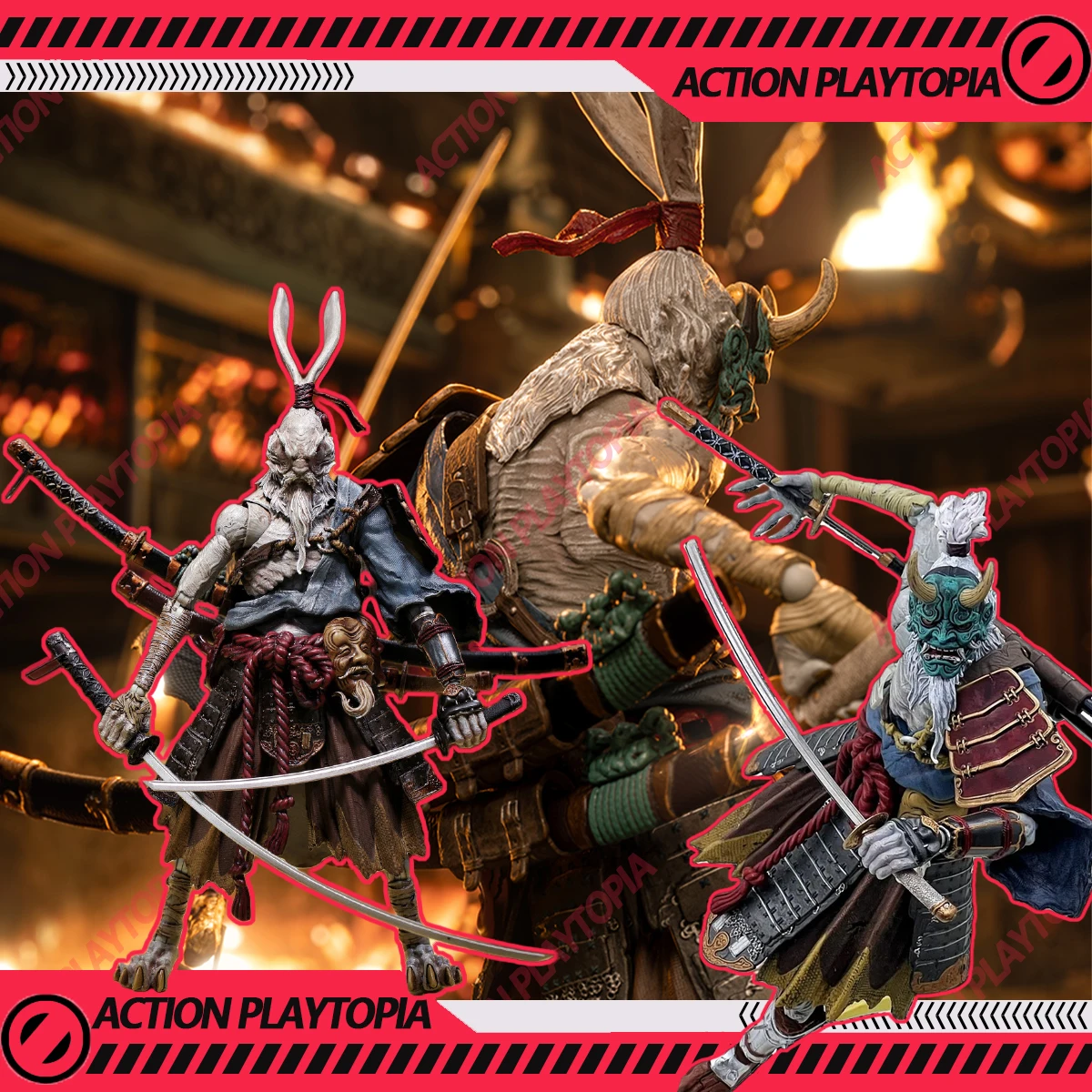 

MAESTRO UNION MU-FP004 1/12 Nameless Swordsman 19cm The FuRay Planet Rabbit Man Warrior Action Figures Toys Collect Models Kit