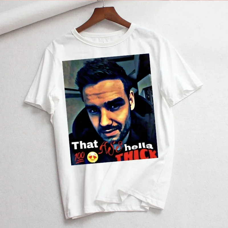 Liam Payne Woman Print Harajuku Summer Tshirts Casual Round Neck Short Slee Top Tee Shirt,Drop Ship
