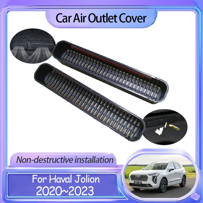 

Car Air Exhaust Vent Cover For Haval Jolion 2020 2021 2022 2023 Accessories Rear Seat Conditioner Outlet Anti-Clogging Stickers