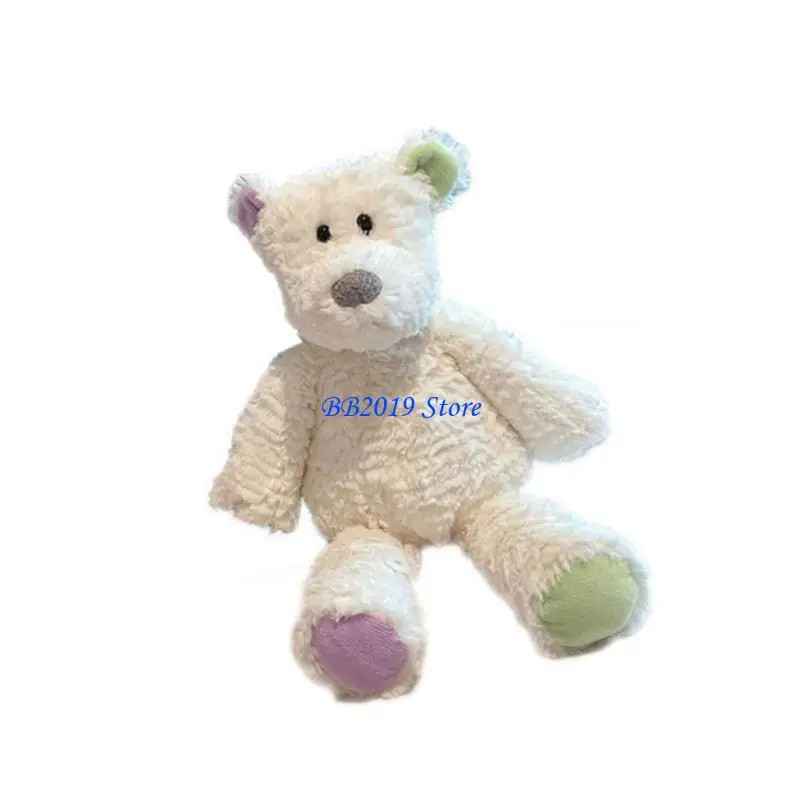 Q0KB Mooie Gevulde Konijn/Beer Knuffel Emotie Ondersteuning Metgezel Vriend Rustgevende Speelgoed Voor Kantoor Volwassen