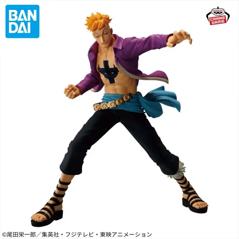 Oryginalna figurka Bandai Banpresto One Piece Battle Record Collection Marco PVC 14 cm, kolekcja anime, model, zabawka, prezent