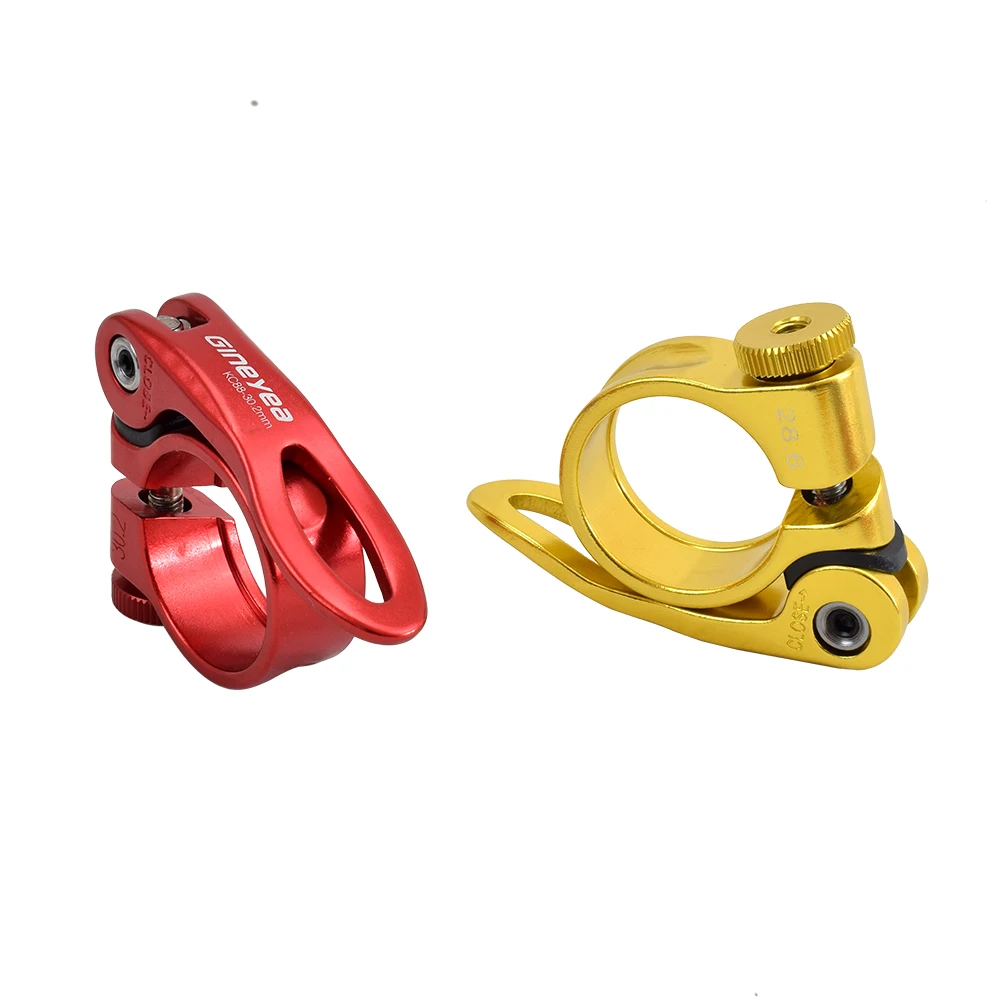 Aluminium Alloy MTB Road Bicycle Saddle Tube Clamp QR Quick Release Mountain Bike Seat Post Clamp 28.6/30.2/31.8/34.9mm