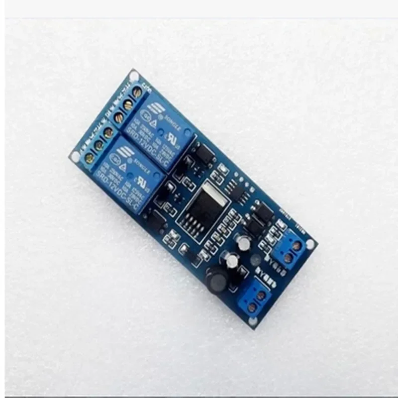 Modulo relè programmabile, interruttore timer ritardo, controller di retromarcia motore, doppio 12 V / 2 vie, 1 pz