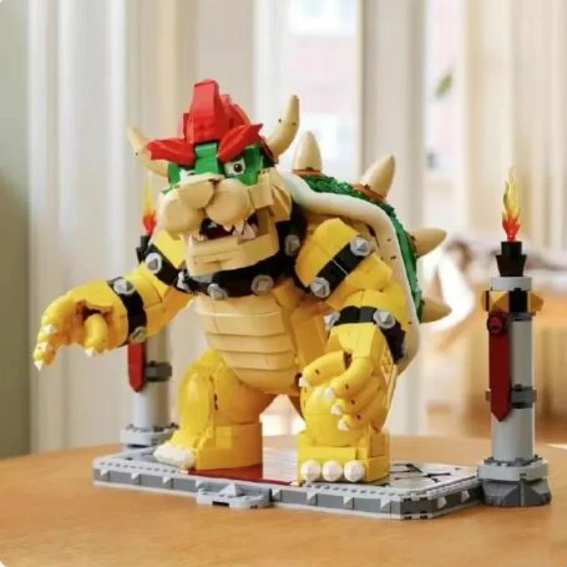 

Новый MOC 2807, шт., строительные блоки The Mighty Bowser, кирпичи для мальчиков, игрушки на день рождения, Рождество, для девочек, совместимые 71411