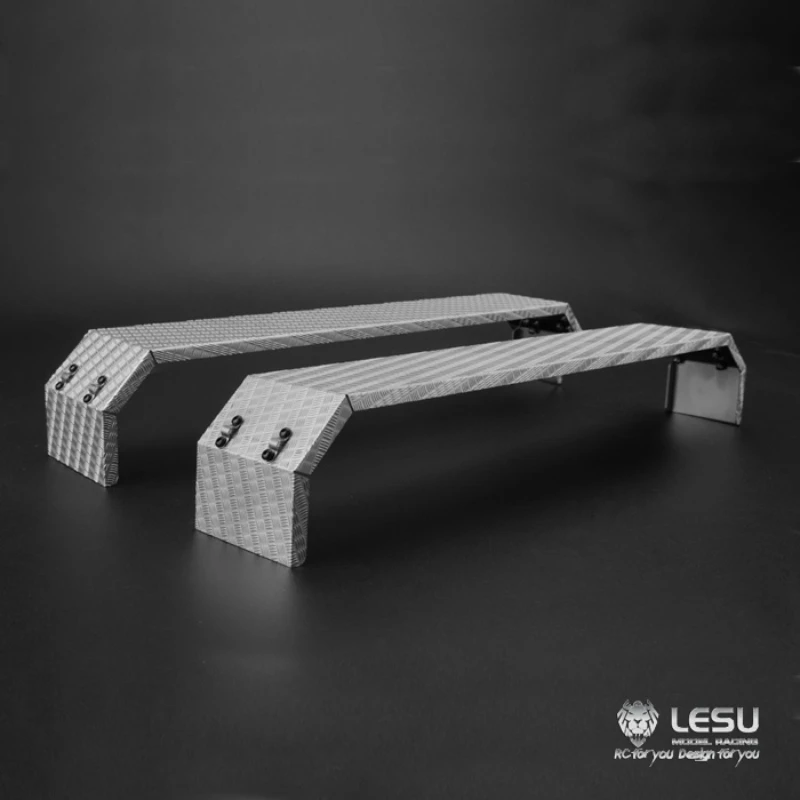 RC Truck Three-Axle Mudguard Metal Fenders For 1/14 Tamiya RC Truck Tractor Heavy Trailer Tipper Engineering Toy Cars DIY Parts
