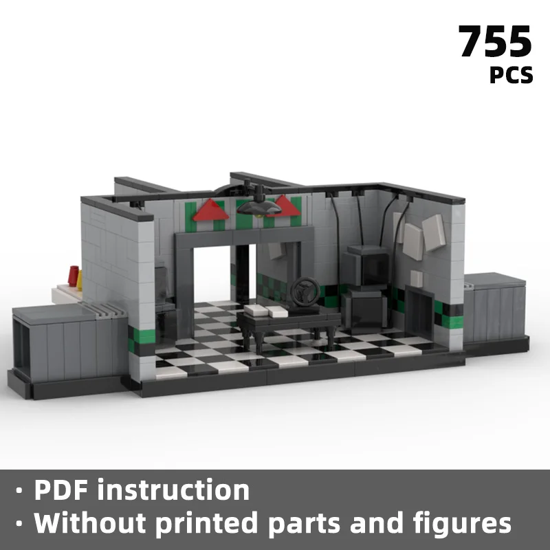 

Collector's level building blocks – a rare choice that fuses classic elements of video games and horror movies.