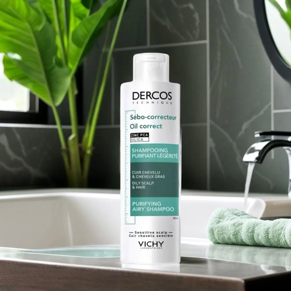 

VICHY очищающий шампунь против перхоти, успокаивающий поврежденные волосы, увлажняющий, пушистый, контроль жирности, подходит для чувствительной кожи головы