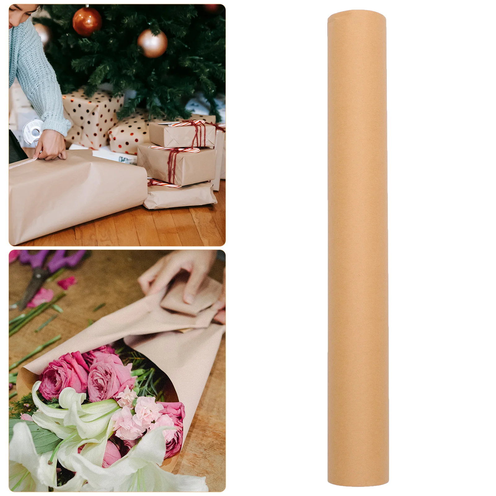 Kraft Paper for Wrapping Floral Papers Brown Bouquet Gift Material Craft Vellum
