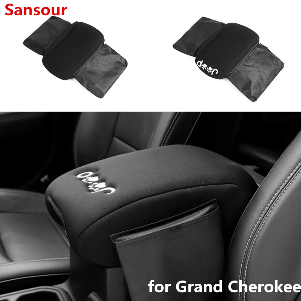 Multifunctional Car Interior Seat Armrests Box Pad Decoration Cover for Jeep Grand Cherokee 2011-2019 Car Accessories Styling