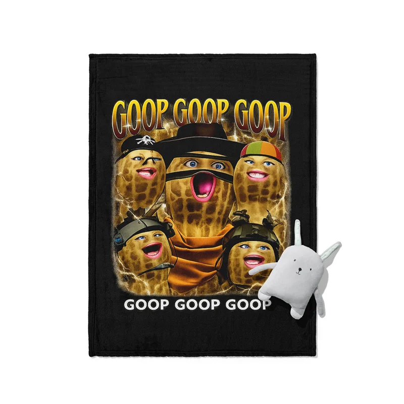 Gaslight Gatekeep Girlboss Burnt Peanut Throw Blanket Live By The Goop Soft Fleece Blanket for Couch Bedroom Living Room Travel