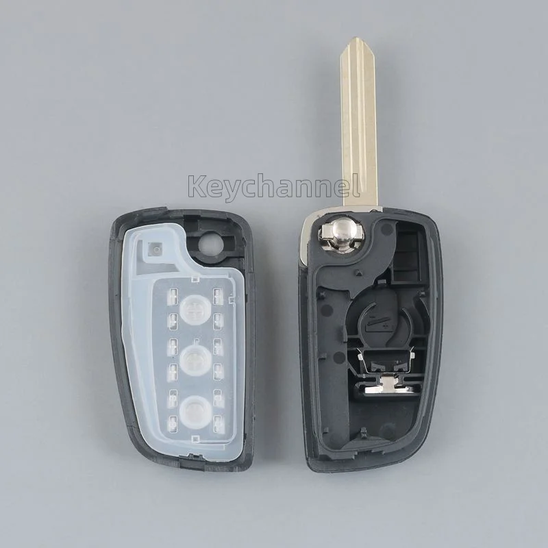 1pcs 2 3 Button Flip Remote Shell NSN14 Key Shell Cover Compatible with Nissan Qashqai Juke Micra X-Tail Replace Key Shell