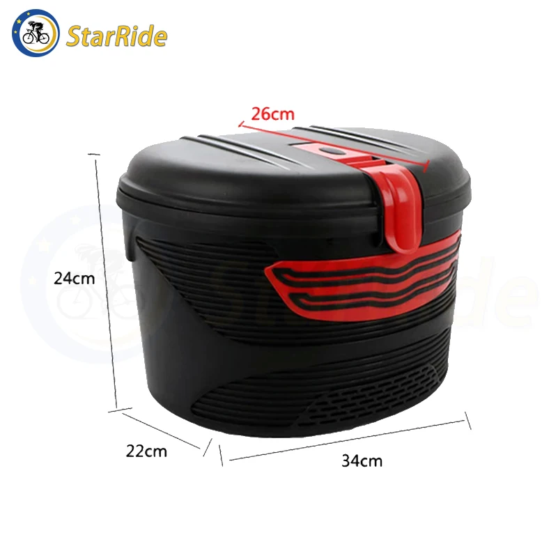 8/10 Inch Electric Scooter Front and Rear Basket for KUGOO M4 Pro XIAOMI M365 Electric Scooter Waterproof Basket Accessories