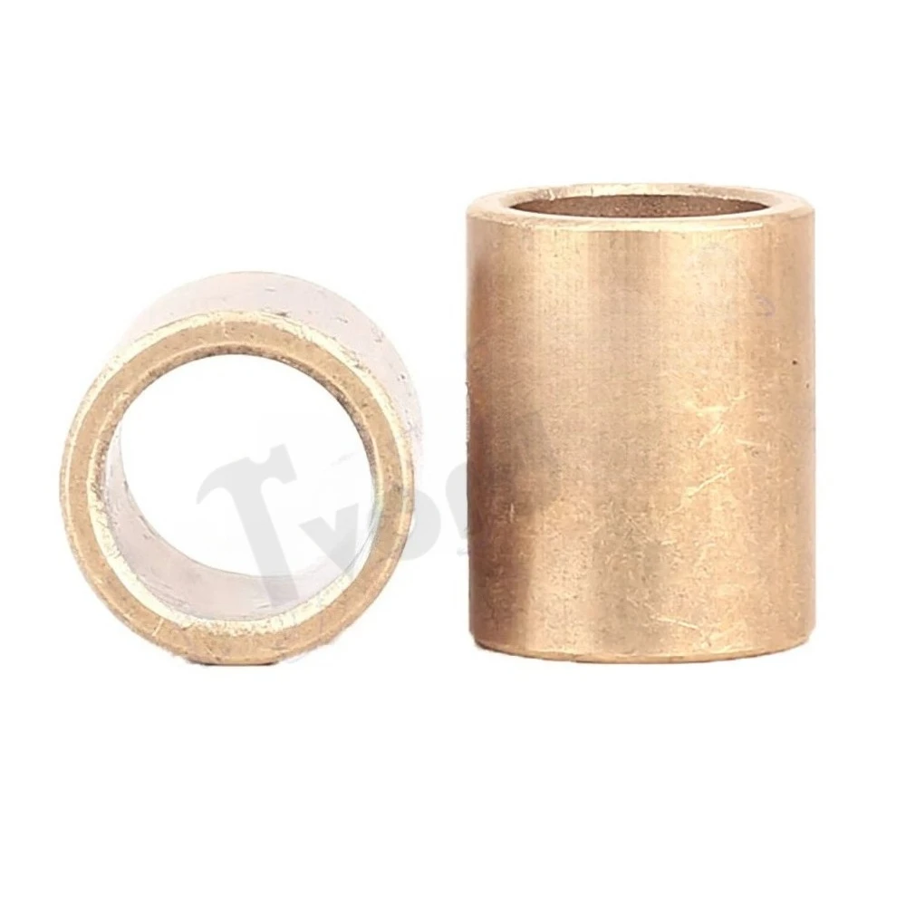 Powder Metallurgy Oil Bearing Copper Bushings - M3 - M16 Self-Lubricating Brass Shaft Sleeve, Unthreaded Bushing Washer Gasket