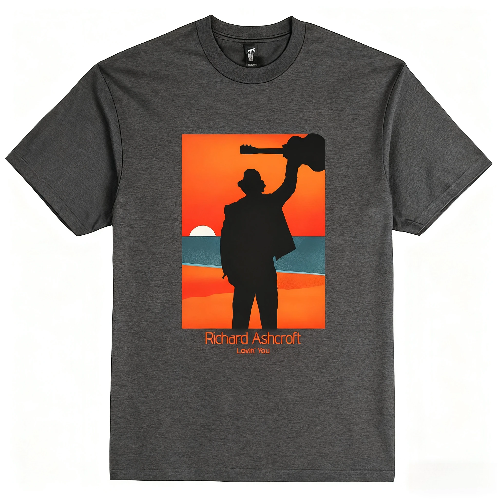 ريتشارد أشكروفت لوفين يو إطار تي شيرت قطن تي شيرتات قصيرة الاكمام الهيب هوب الرجال والنساء الشارع الشهير تنفس يا طوق بلايز #3