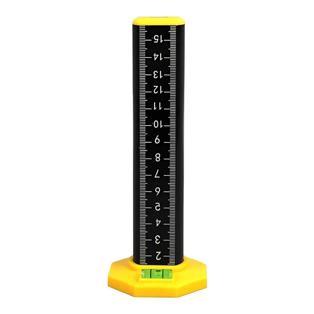 Hand Tool High Precision Level Ruler Aluminum Alloy Magnetic Height Gauge Dual Use Level Bubble Positioning Ruler Wall Leveling