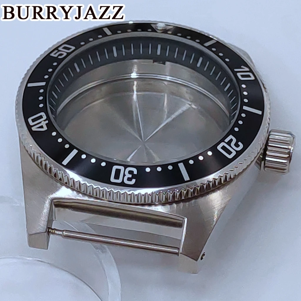 BURRYJAZZ 40mm  NH34 NH35 NH36 NH38 NH70 NH72 Watch Case WIth Black Bezel Waterproof