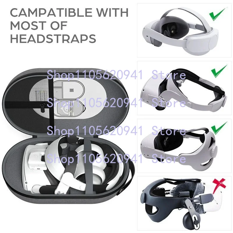 XX  C2 Storage Bag Compatible with Quest 2 Elite Strap For Meta Oculus Quest 2 VR