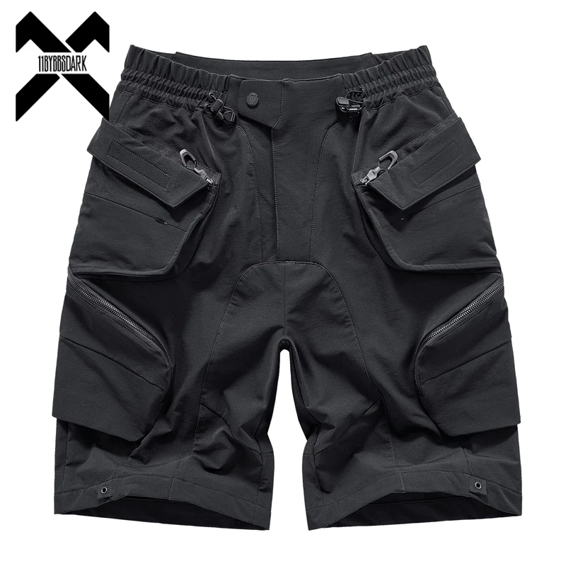 Men Tactical Shorts 2026 Summer Functional Multi Pockets Shorts Techwear Hip Hop Streetwear Knee Length Cargo Pants