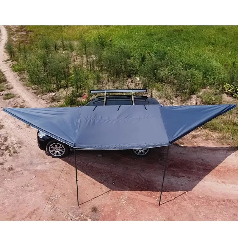 180 Degree Side Wall Sunshade Awning 2m Foldable Free Standing Single Waterproof Camper Sunshade Portable for