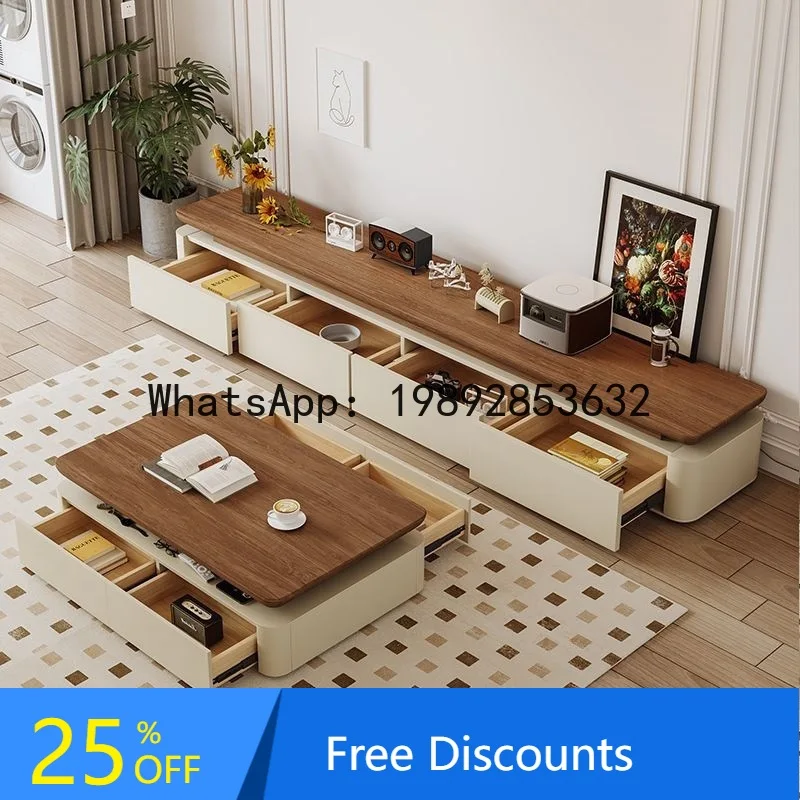 

Vintage Mid-Century Style Coffee Table for Living Room, Simple Minimalist Small Apartment Tea Table, Creative Coffee Table