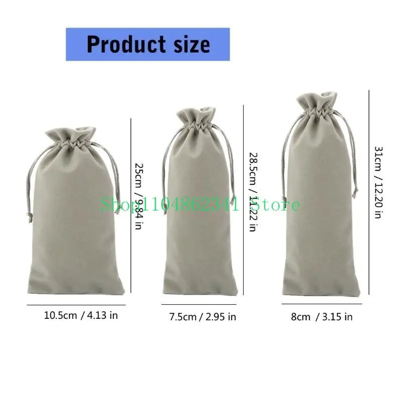 Túi lưu trữ flannelette thân thiện với du lịch 5asd cho gói đồ trang sức quà