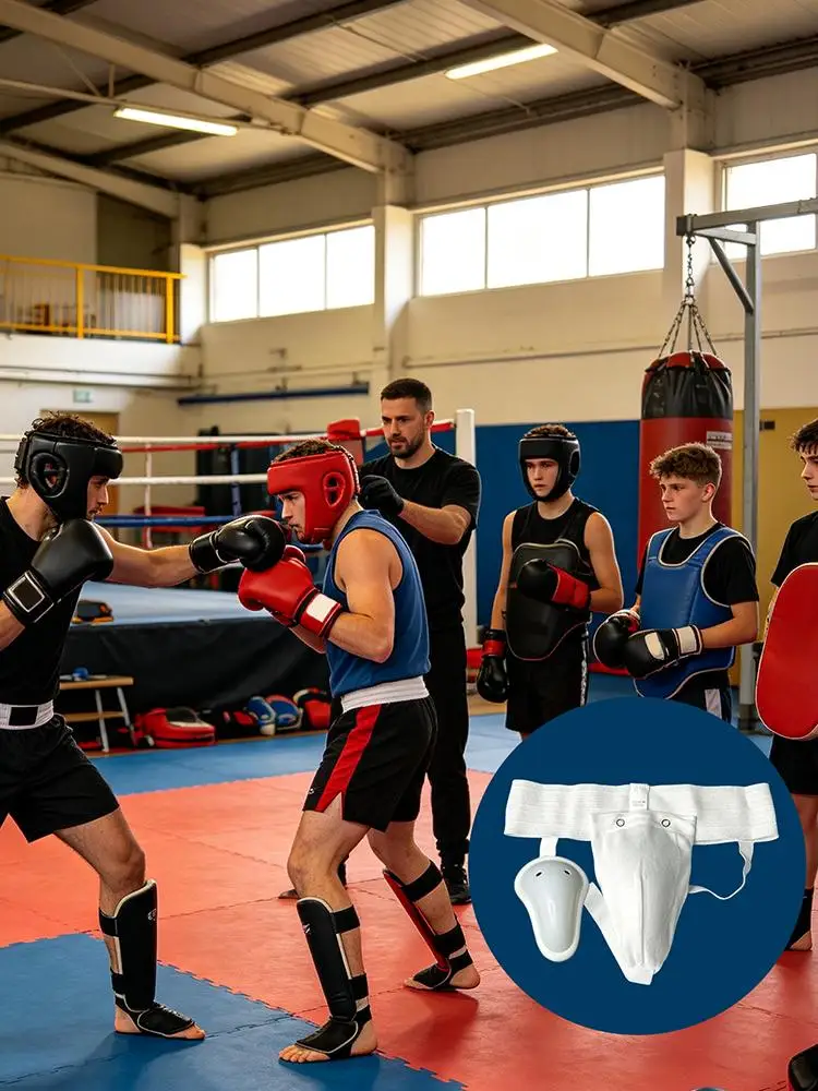Groin Protector Breathable Elastic Adjustable Support With Removable Pad Boxing Body Guard For Football Sports Training Safety