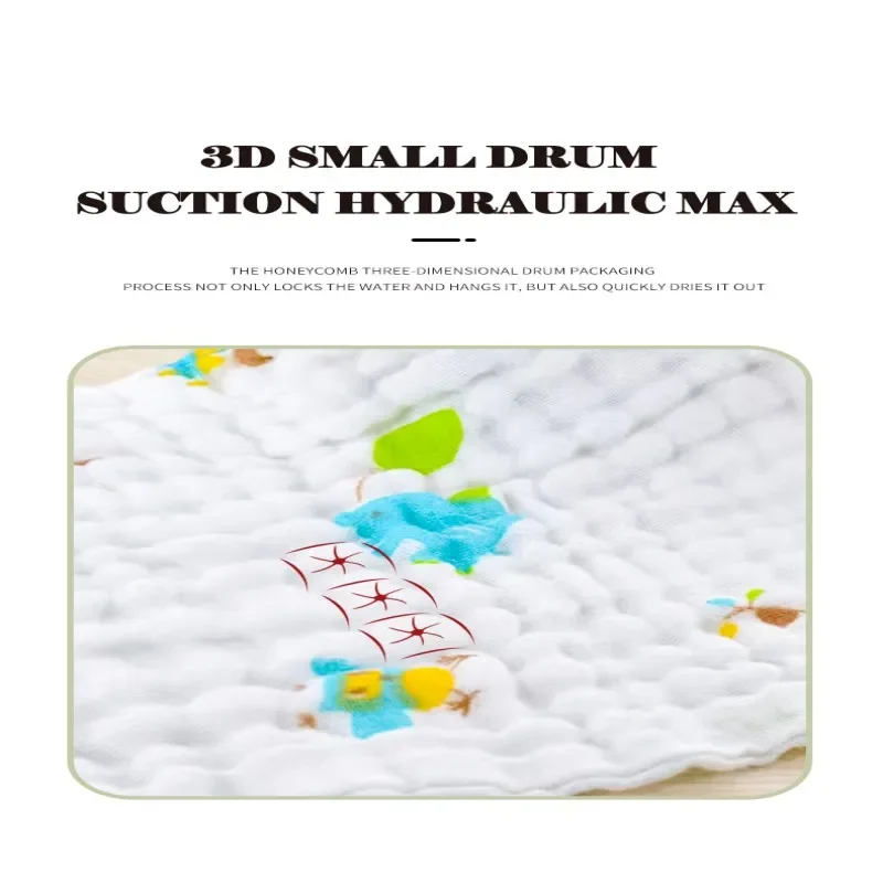 5pcs Baby Muslin Washcloths Burp Cloths, Baby Face Towels, Natural Muslin Cotton Baby Wipes, Soft Face Cloths For Newborn, Baby image 5