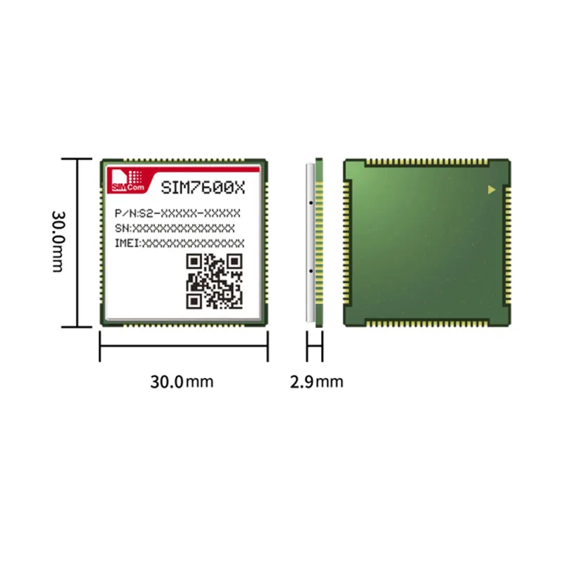 SIM7600E Entwicklungsboard 4G LTE CAT1+GNSS Modul Steckplatine Platine mit FPC+GPS Antenne Breakout Kit