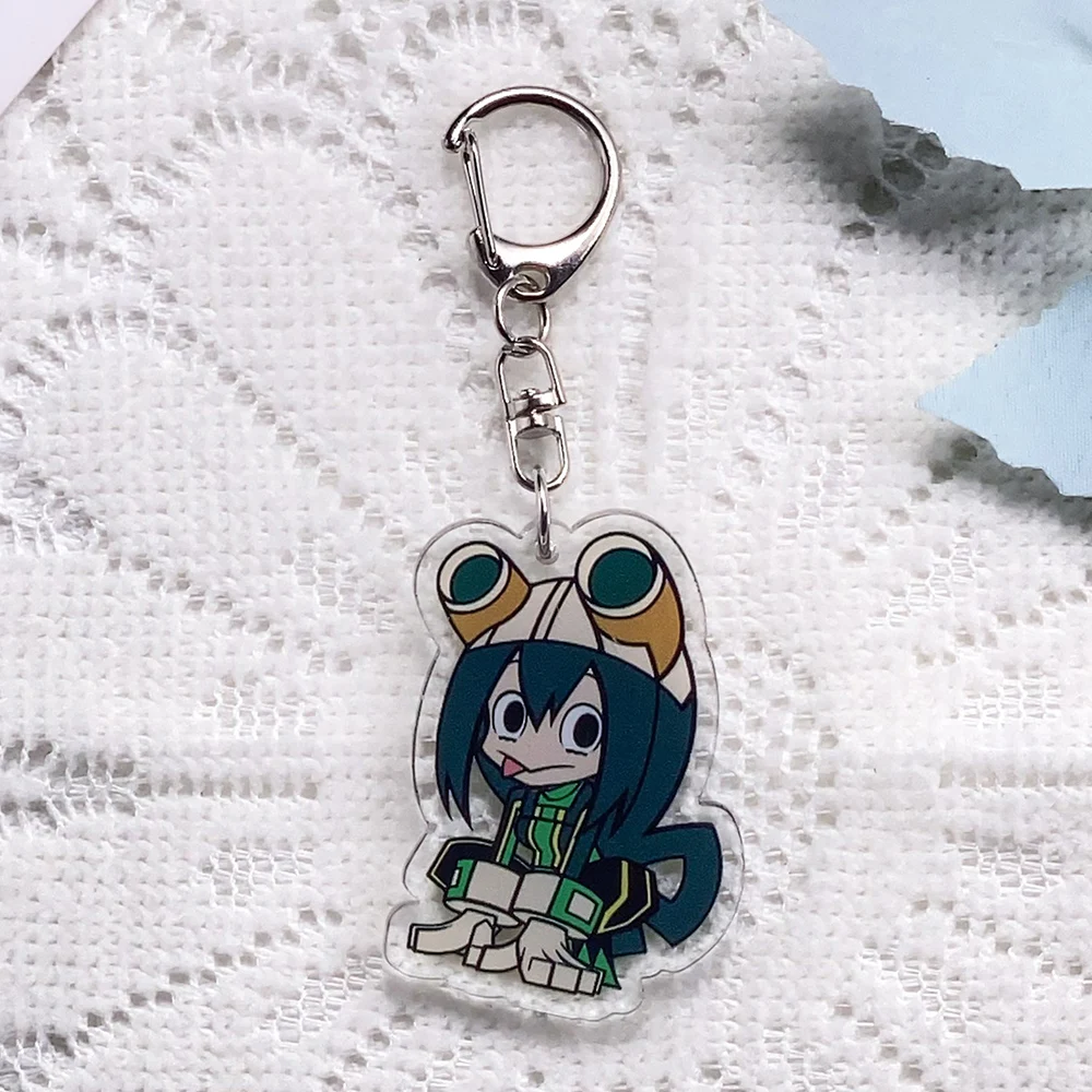 1/11PCS Anime Characters My Hero Academia Acrylic Keychain Accessories Funny Keyrings Friends Gifts Bag Charms Backpack Pendant