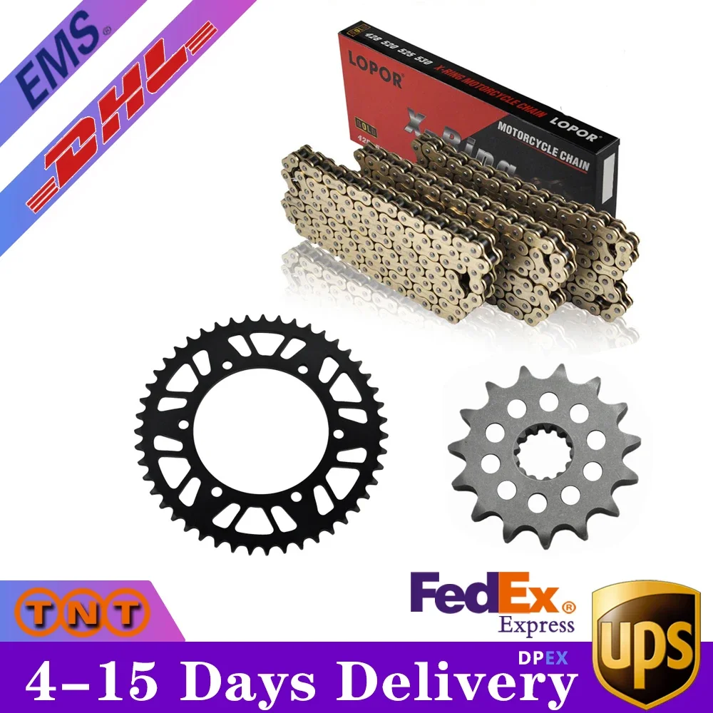 For YAMAHA YZ250 99-18 Motorbike 14T 50T front rear sprocket 520 chain Pitch links Drive Chain Sprocket Kit Set