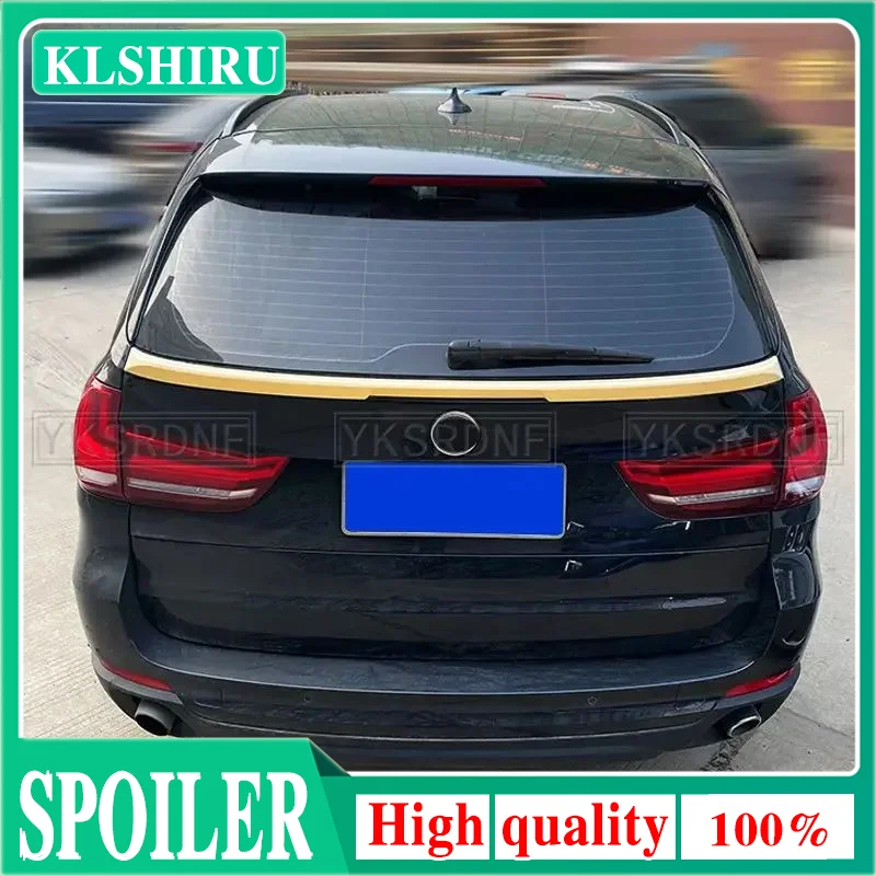 Alerón Trasero Central para BMW X5 F15 M Sport 2014-2018, Aspecto de Fibra de Carbono, Negro Brillante, Divisor Central Trasero, Accesorio Exterior para Auto