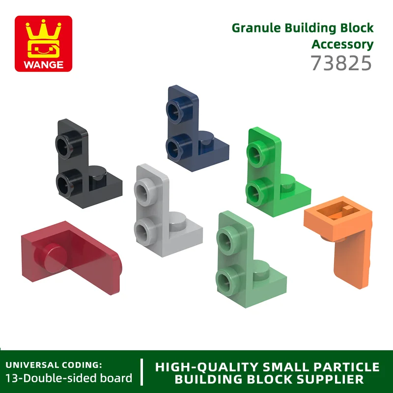 Wange253Pcs/Lot 73825 Bracket 1x1-1x2 Building Blocks Moc Construction Compatible With Bricks Children Toys Gift Box