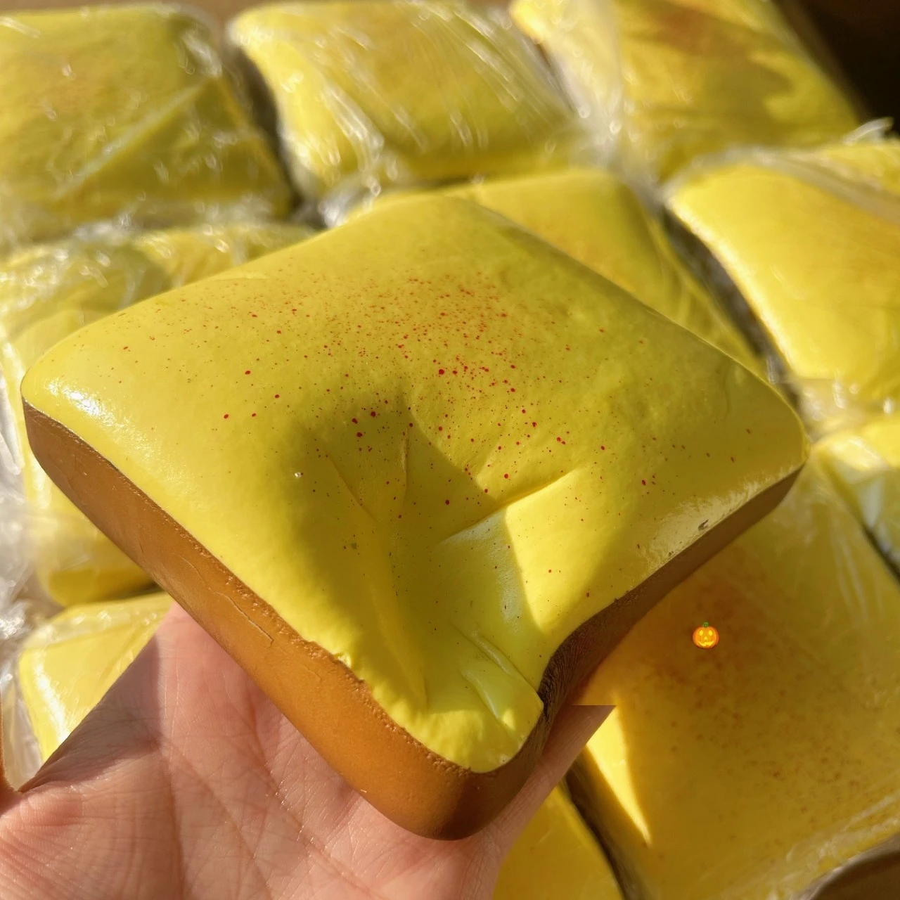 Sticky Toast Cake Stress Langzaam Stijgende Speelgoed Squishy Brood Zintuiglijke Kalmerende Fidget Speelgoed Voor Volwassen Kinderen Geschenken Kerst Verjaardag