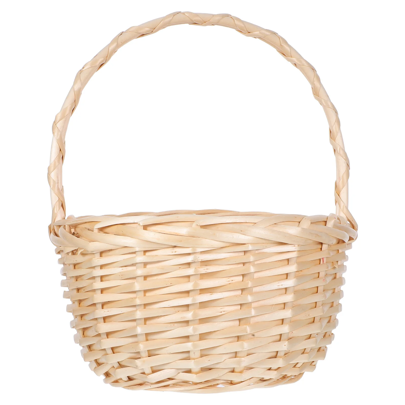 

Handmade Rattan Willow Picnic Basket Wicker Bread Fruit Container Outdoor Camping Wedding Flower Storage Basket