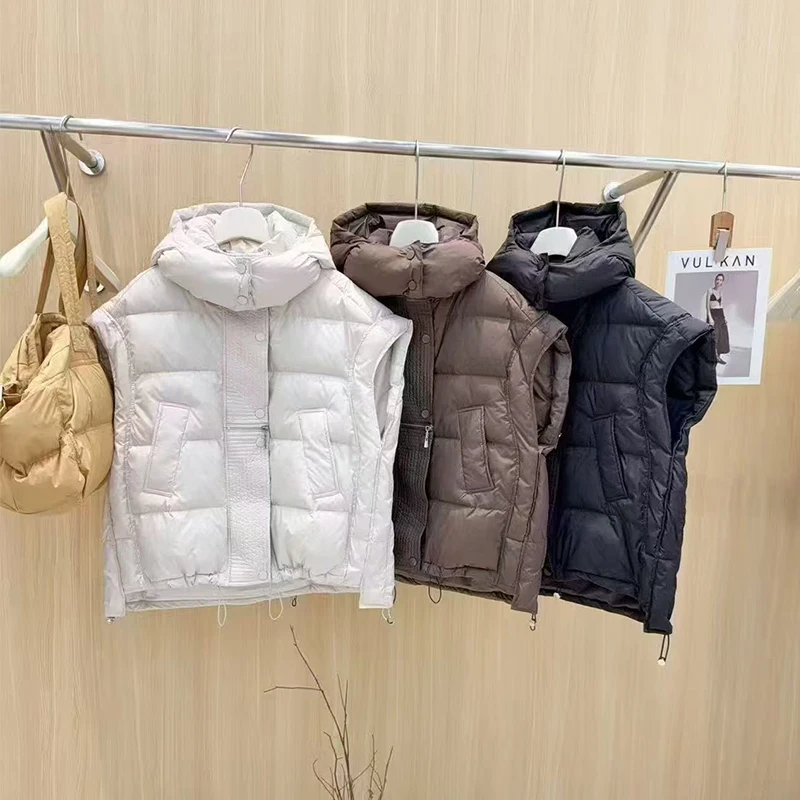 Down Jacket for Women Vest Thick Warm New Arrival Waistcoat Inspired Oversized Quilted Puffer Jacket Sleeveless Soft Thermal