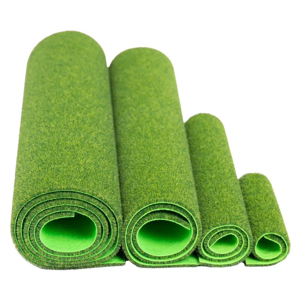 15/30/50cm Quadrate Fairy Garden Grass Mat Green Artificial Lawn Turf Carpet Fake Sod Garden Moss For Dollhouse Decal Toy House