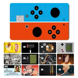 2024 New Stylish Game Accesorries Leather Anime Dragon Evil Front Film Case Cover Skin Sticker for Debit Credit Bank Card